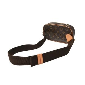 Louis Vuitton Brown Bag Body Canvas Pochette Ganju Monogram